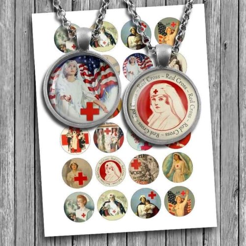 Vintage Nurses Posters Printable collage sheet