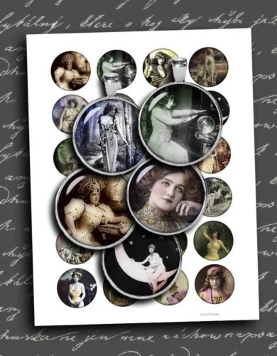 Vintage Women Digital Collage Sheet