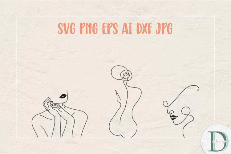 Woman Naked SVG Line Art SVG Girl SVG Girl Art PNG Prints