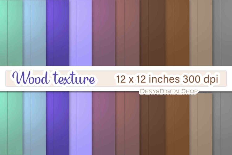Wood Texture Digital Scrapbooking Papers for Printable