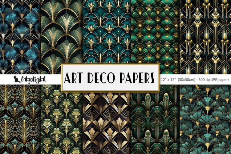 Art Deco Printable Papers