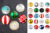 Printable Christmas Ornaments Collage Sheet