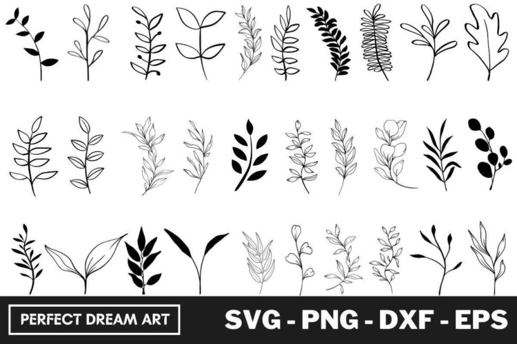 Leaves SVG Bundle Silhouette
