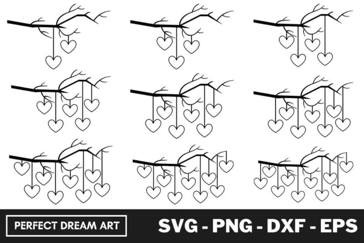 Family Tree Branch Svg 2-10 Members