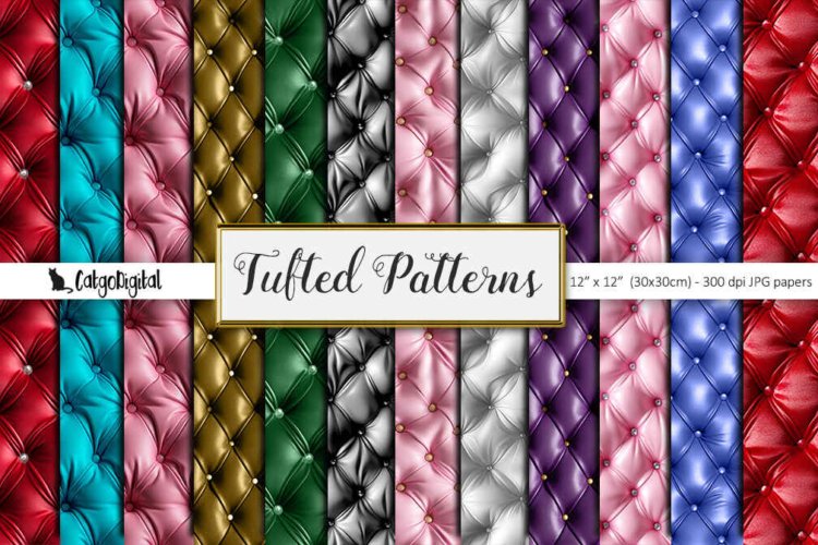 Tufted Patterns Printable Papers